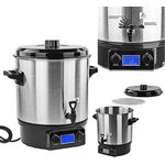 DEMA Einkochautomat DEA2000DX, Edelstahl Einkochautomat mit 27 Liter Kesselinhalt, Digital-Timer und Temperaturregelung