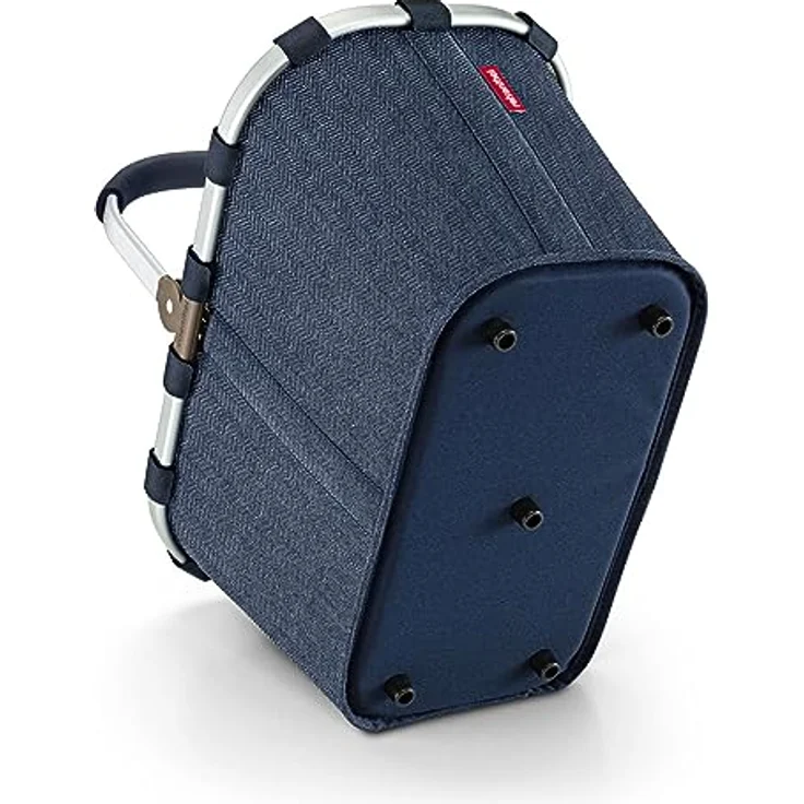 reisenthel, Einkaufshilfe, Einkaufskorb Carrybag Herringbone Dark Blue, Blau – Bild 4