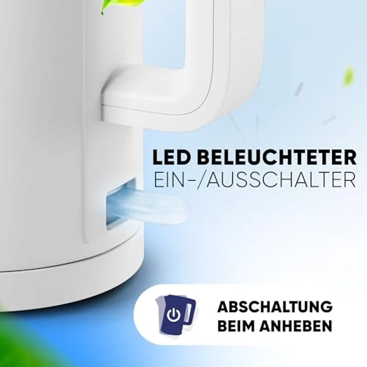Stillstern Wasserkocher Turbo-Heat "Clarity", 1,7L, 2200W, doppelwandig, Anti-Fingerprint, leise, Edelstahl – Bild 4