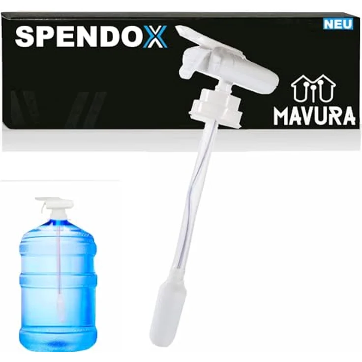 MAVURA SPENDOX Trinkwasserpumpe elektrische Pumpe Wasserspender Getränkespender, weiß – Bild 2