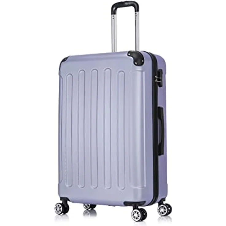 Flexot® Flex-2045 Koffer XL Zwillingsrollen Reisekoffer Trolley Hartschale in Flieder