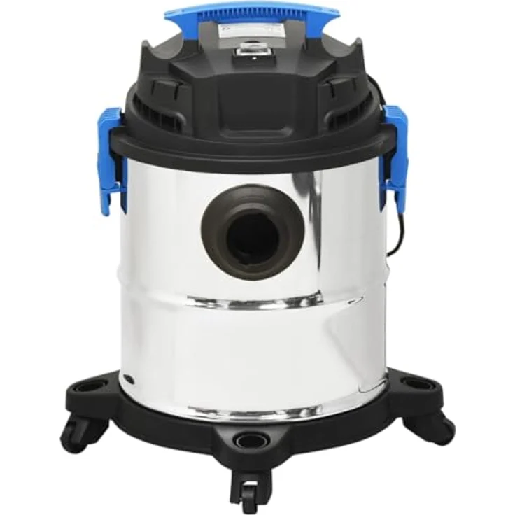 vidaXL Nass- und Trockensauger 1200 W 20 L Silbern, 3-in-1-Funktion, flexibles Design – Bild 4