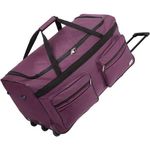 Monzana Reisetasche mit Rollen 160L Trolley Funktion Teleskopgriff 85x43x44cm Standfüße Groß XXL Weichgepäck Gepäcktasche Duffle Bag, schwarz