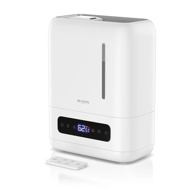 Brandson Luftbefeuchter, Aroma Diffuser mit 4 l Wassertank, einstellbarer Luftfeuchtigkeit, UV-Entkeimungsfunktion, Fernbedienung, für Wohn- und Schlafzimmer
