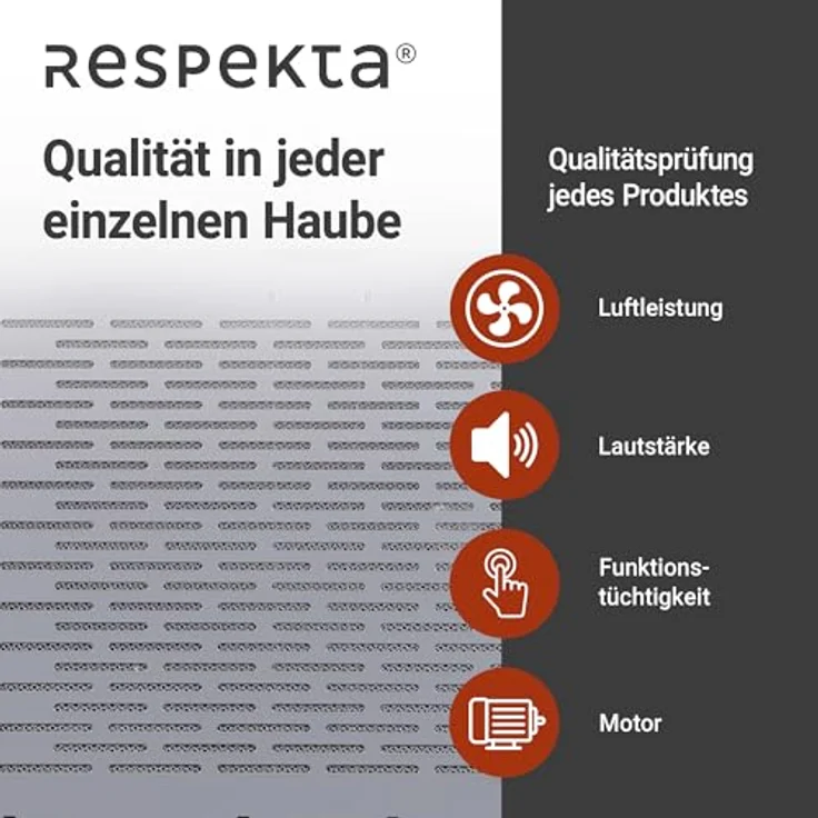 respekta Economy DH 640 IXL, Motorhaube, Standard, Breite: 60 cm, Tiefe: 47 cm, Absaugung und Rückführung (mit zusätzlichem Rückführungsset), Inox – Bild 9