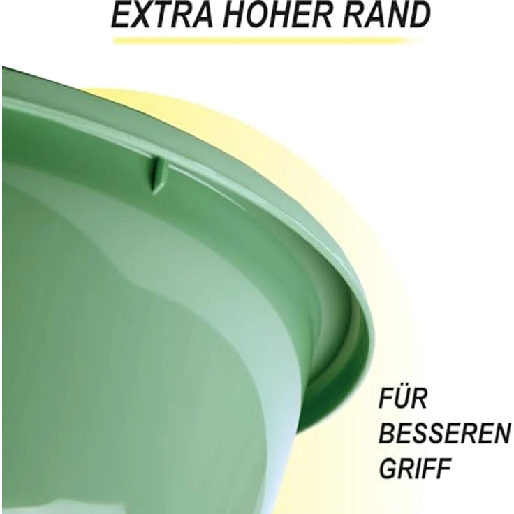 Pro Home Salatschüssel 5er Set (700ml - 6 L) Grün - Rührschüssel Vorratsschüssel, Spülmaschinenfest, stapelbar – Bild 5