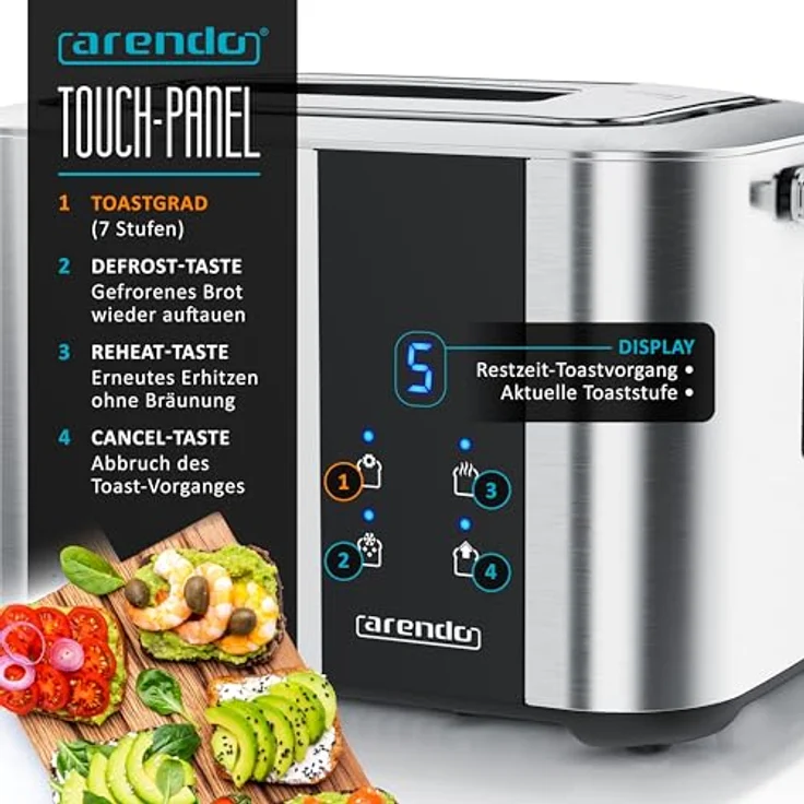 Arendo Nudelmaschine Manueller Pasta Maker aus Edelstahl, 7 einstellbare Stärken, Duplexvorsatz für Spaghetti und Tagliatelle, Teigbreite 14 cm, 2mm und 6mm Streifenbreite – Bild 3