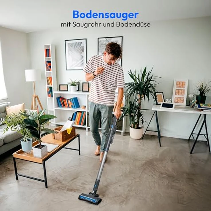 MEDION MD11515 2in1 Handstaubsauger, kabellos mit BLDC-Motor, HEPA-13 Filter, 20 kPA Saugleistung, grau – Bild 5