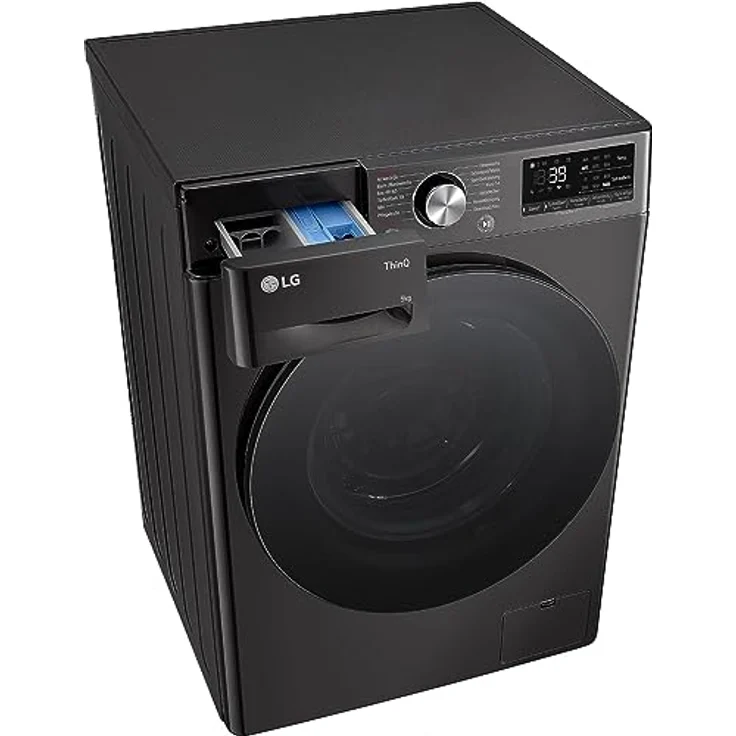 LG Electronics F4WR709YB Waschmaschine | 9 kg | Energie A| Steam | Schwarz – Bild 4