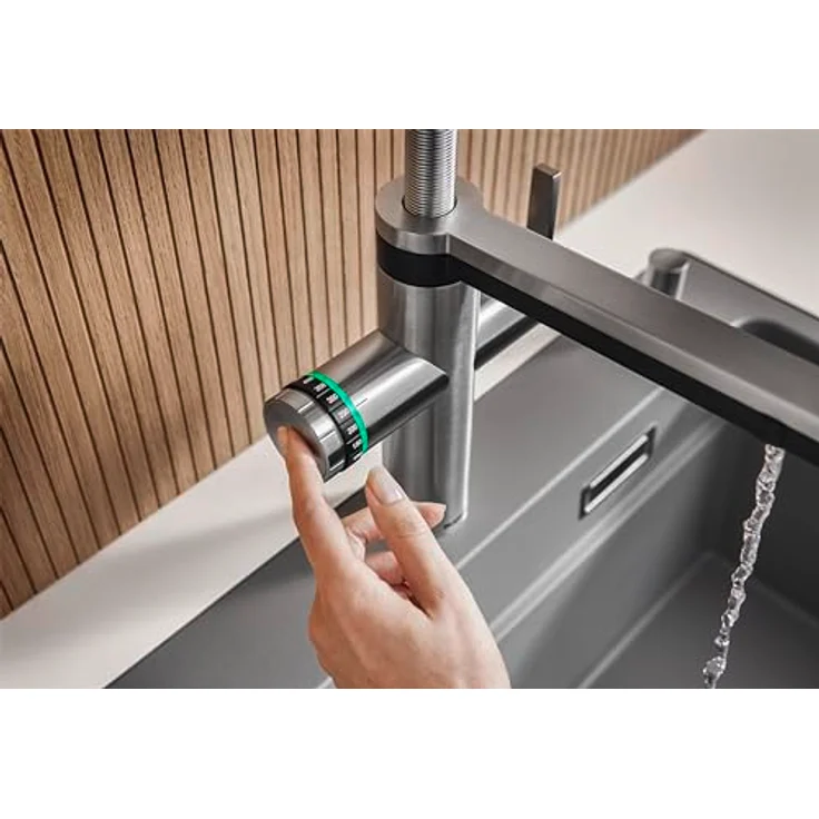 BLANCO CHOICE Icona | Multifunktionale Küchenarmatur in Edelstahl satin gold | Gekühltes & sprudelndes Wasser, kochend heiß | Inkl. App zur Individualisierung – Bild 5