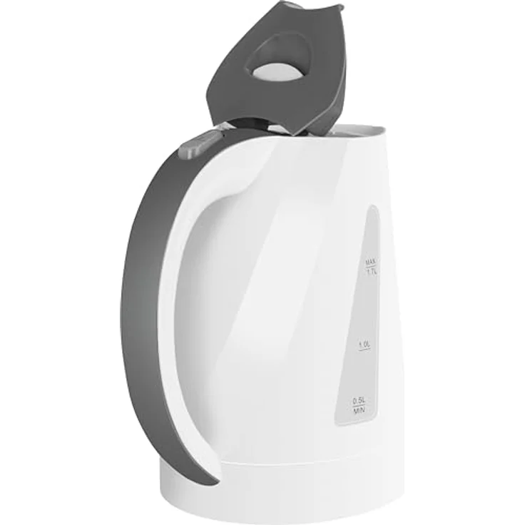 ECG RK 1712 Surfer, Wasserkocher 1,7 L, 2200 W, BPA-freies Kunststoffdesign, drehbarer Sockel, mit Trockengehschutz und Kalkfilter – Bild 4
