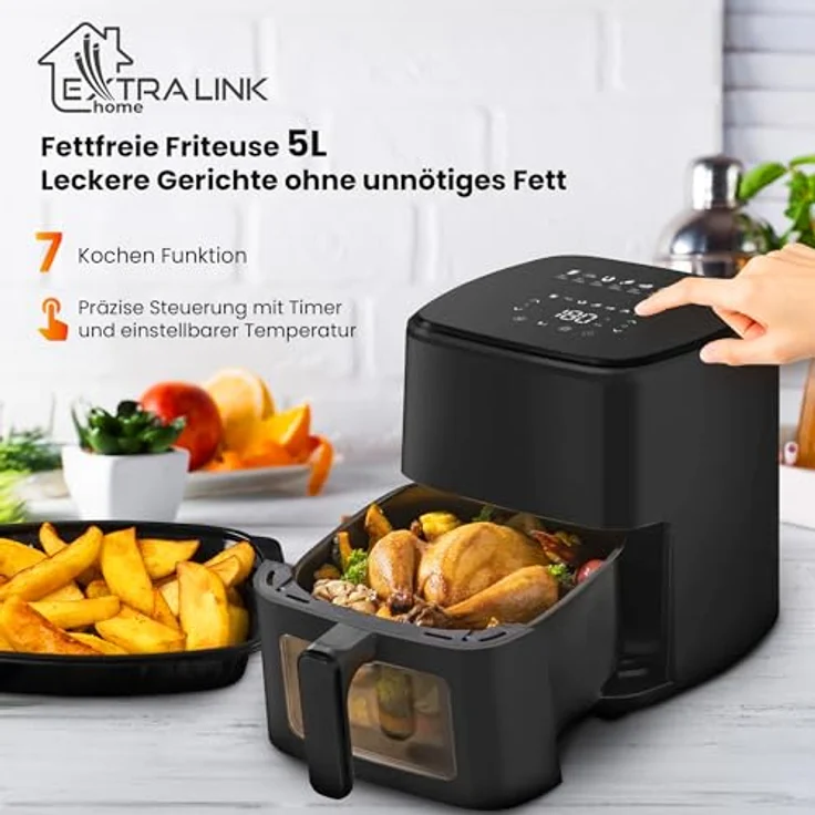 Extralink Home SJ-520, Fritteuse mit 5L Fassungsvermögen – Bild 4
