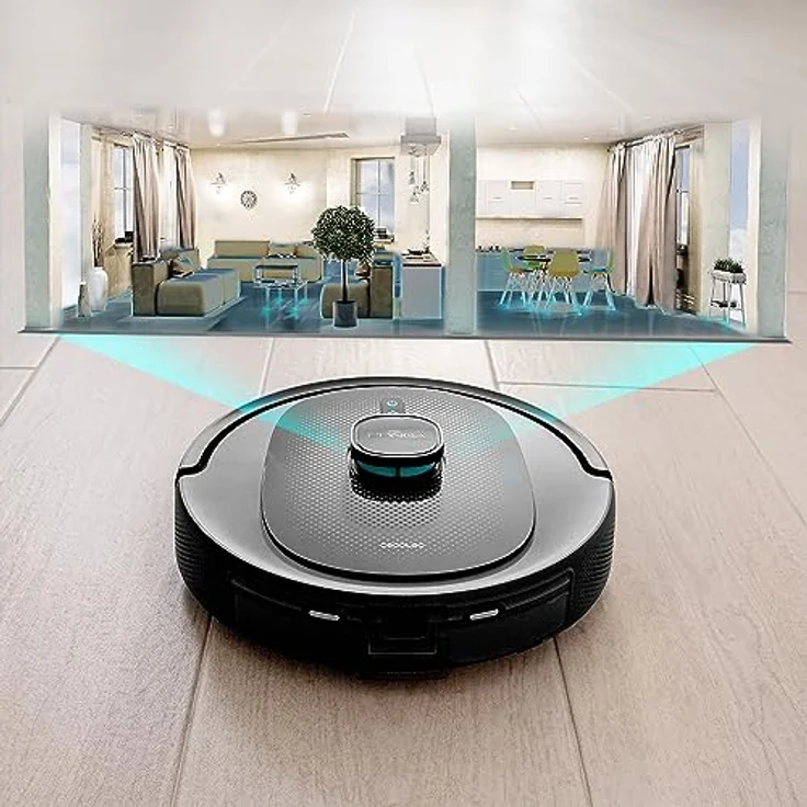 Cecotec Conga 7490 Immortal X-Treme Staubsaugerroboter mit Lasernavigation, 4-in-1-Reinigung: fegt, saugt, schrubbt und wischt, 2600 Pa, 120 Minuten Laufzeit, Multifunktionsbürste, 2 Mopas – Bild 6