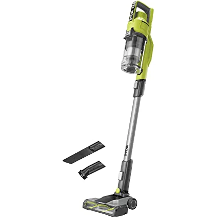 RYOBI 18 V ONE+ Akku-Bodenhandsauger RSV18-0 (30 AirWatt Saugleistung, 820 l/min Luftstrom, 24 cm breite Bodendüse, ohne Akku und Ladegerät), Grün – Bild 1