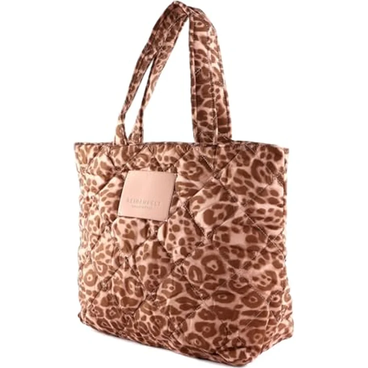 Seidenfelt Hetta Shopper Tasche, 34.5 cm x 17 cm x 40 cm, Leo Print Rose, 100% Polyester – Bild 2