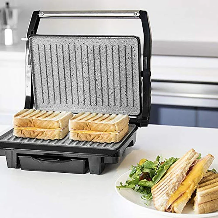 Cecotec RockŽn Grill 1000 W. Elektrischer Grill, RockStone Antihaftbeschichtung, 1000 W, 25,5 x 29,5 x 10 cm – Bild 3