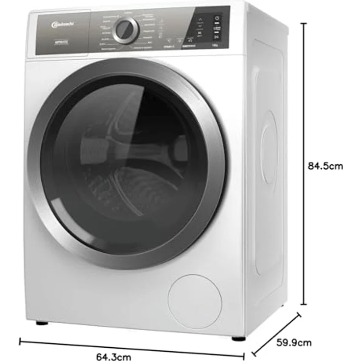 Bauknecht B8 W046WB DE, Frontlader-Waschmaschine, A, Fassungsvermögen 10 kg, Standgerät, Breite 60 cm, Wolle-Programm, Nachlegefunktion – Bild 12