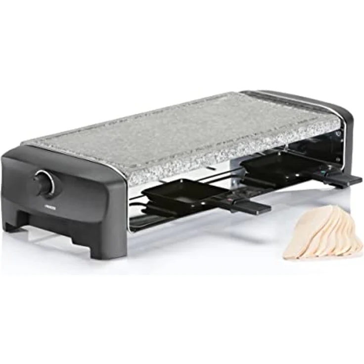Princess Raclette Steingrill - für bis zu 8 Personen mit 8 Pfännchen und regelbarem Thermostat, 162830 – Bild 2