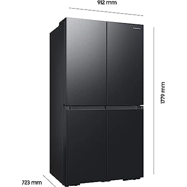 Samsung French-Door-Kühlschrank mit Gefrierfach, 178 cm, 649 l, AI Energy Mode (SmartThings), Auto Ice Maker, No Frost+, Schwarz, RF59C701EB1/EG – Bild 2