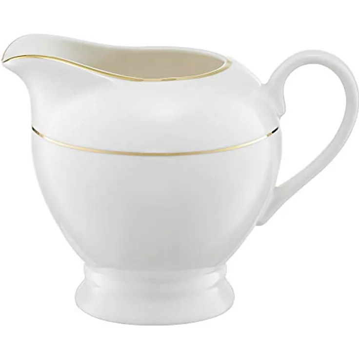 Ambition 23063 Milchkrug Aura Gold 300 ml Milchdose Milchkännchen Porzellan Milchkanne elegant modern