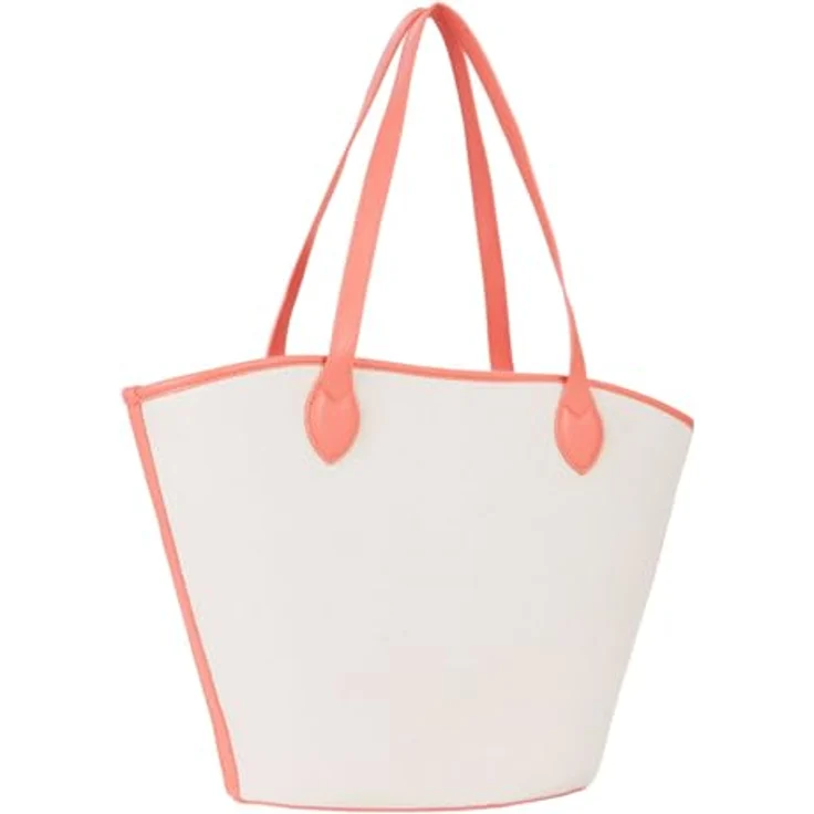 Valentino Covent Shopper Tasche, 28.5 cm, orange, 100% Canvas – Bild 3