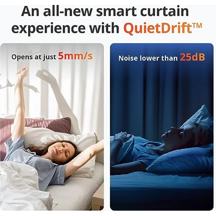 SwitchBot Smart Automatischer Vorhangöffner - Bluetooth Fernbedienung mit App/Timer, Aufgerüsteter Hochleistungsmotor, Kompatibel mit Alexa, Google Home(SwitchBot Hub erforderlich) (Curtain 3, U Rail) – Bild 5