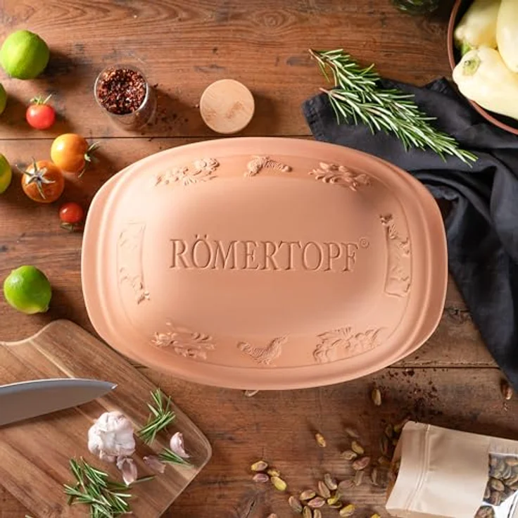 Römertopf Rustico unglasiert, Keramik, terrakotta, 3 Liter – Bild 8