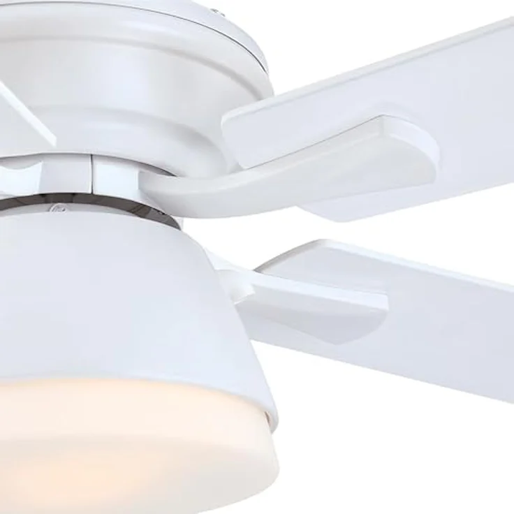 Westinghouse Nevada 7316340, 105 cm Deckenventilator in Mattweiß mit Opalmilchglas, für Innen- und Außenbereiche, umschaltbarer Sommer-Winterbetrieb – Bild 5