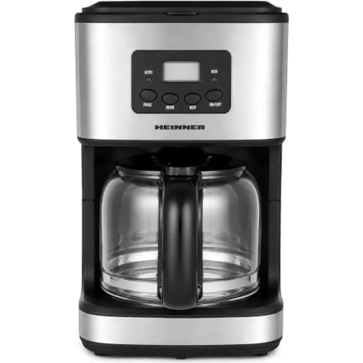 Heinner HCM-D915, Filterkaffeemaschine, 1,5 l, 900 W, Schwarz/Edelstahl, LCD-Display, Warmhaltefunktion, spülmaschinenfest – Bild 3
