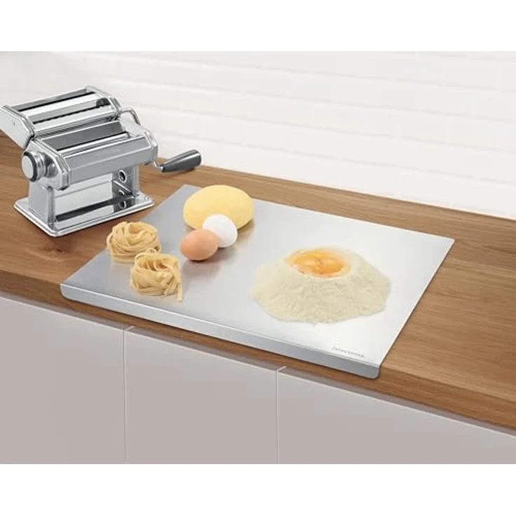 Tescoma GrandCHEF Edelstahl-Platte 45 x 35 cm, rutschfeste, hygienische Zubereitungsmatte für Lebensmittel – Bild 4