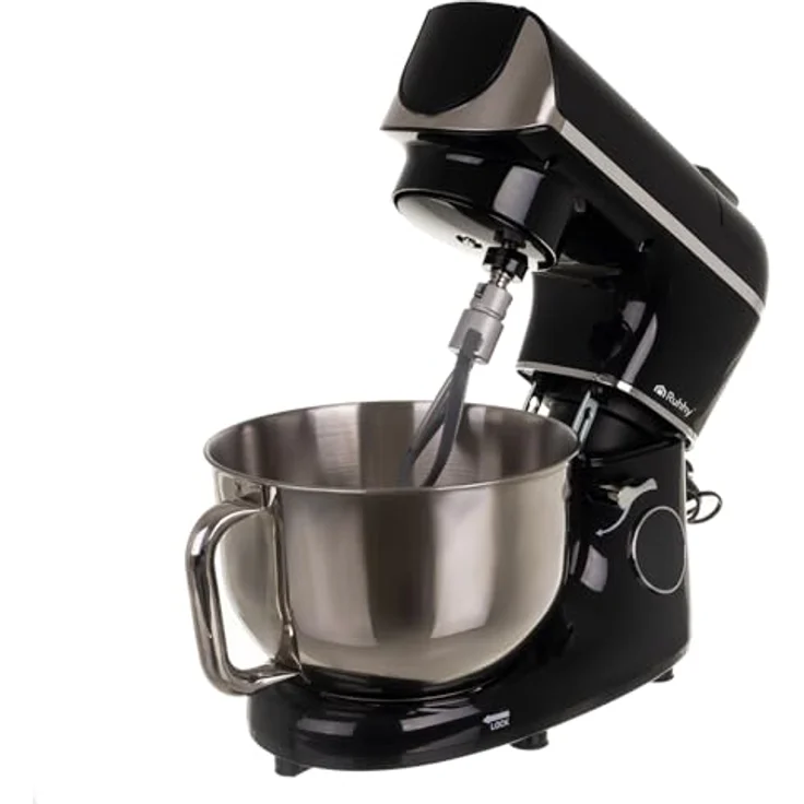 RUHHY Küchenmaschine mit beheizbarer Rührschüssel 5,5L – integrierte Waage, Timer & Display, 11 Geschwindigkeitsstufen, leise & leistungsstark für Brot, Pizza & Kuchen – Bild 4