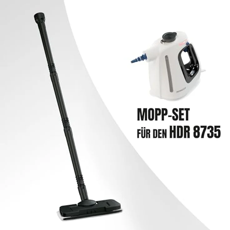 Heinrich´s HDR 8735 Handdampfreiniger, 1350 W, 550 ml Wassertank, 3,0 Bar Dampfdruck, hygienische Reinigung ohne Chemie – Bild 2