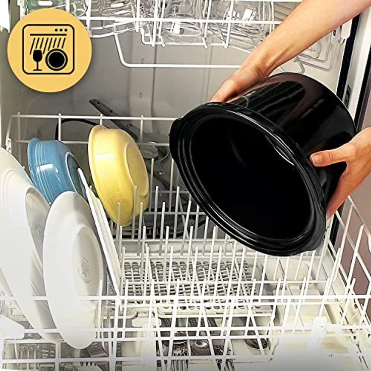 Crockpot Schongartopf | 3,5 Liter (3-4 Personen) | Behälter zum Bräunen von Fleisch und Gemüse | Edelstahl [CSC085X] – Bild 5