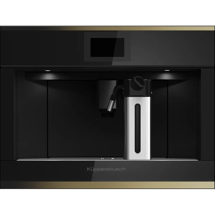 Küppersbusch CKV6800.0S DK4, Vollautomatische Kaffeemaschine mit TFT-Touch-Display, gold, 16 Programme, herausnehmbarer Milchbehälter