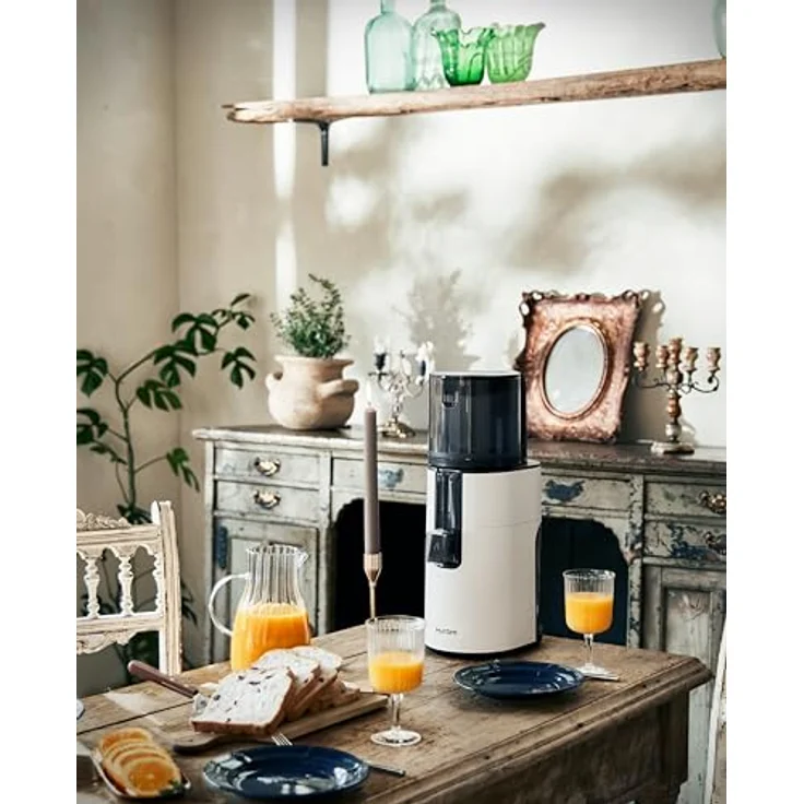 HUROM | H400 | Entsafter für Obst und Gemüse | Hurom Easy Clean H400 | Schneidschale | 150 Watt | BPA-frei | Weiß – Bild 3