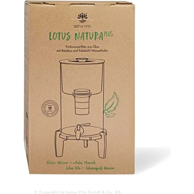 Lotus Vita Glas-Wasserspender mit Filter NATURA PLUS 4 Liter - Bambus und  Edelstahl - 4 Stufen Filter: Tests, Infos & Preisvergleich