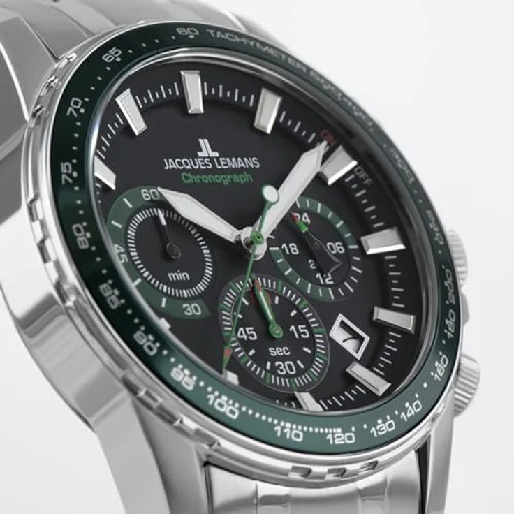 Jacques Lemans Armbanduhr Herren Chronograph Liverpool Sport 12099F – Bild 6