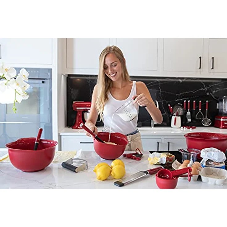 KitchenAid Schaber, Edelstahlschaber für Teig schaben, kratzen und schneiden, Spülmaschinenfest - Schwarz – Bild 2