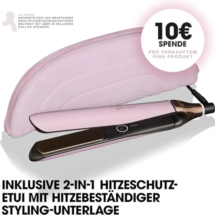 ghd chronos Limited Edition Glätteisen Pink-Sorbet, mit Hitzeschutz-Etui und Motion-Responsive Technologie – Bild 2