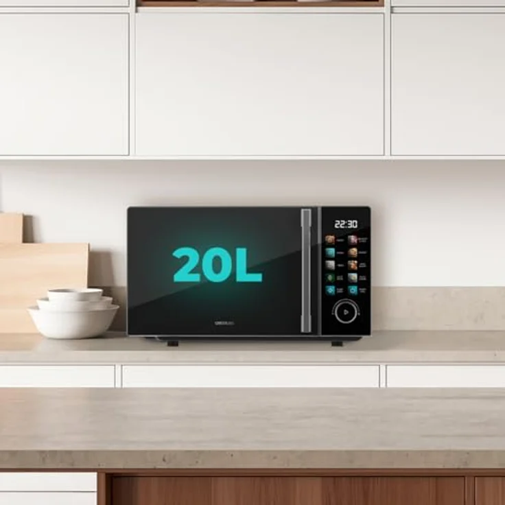 Cecotec Proclean 6030 Black, Mikrowelle mit 20 Litern, 700 W, Touchscreen und 10 Leistungsstufen – Bild 2