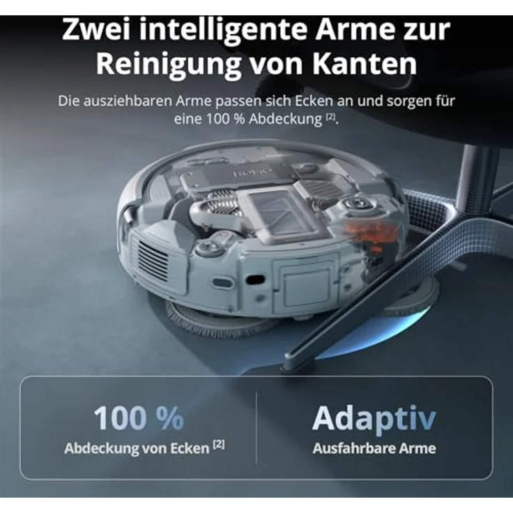 DJI VC ROMO P, Saug- und Wischroboter mit intelligenter Hinderniserkennung und selbstreinigendem System – Bild 6
