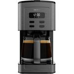 Cecotec Coffee 56 Time, Programmierbare Kaffeemaschine, 800W, Edelstahl, 1,3L für 12 Tassen, LCD-Display, Tropfenschutz, Automatische Abschaltung