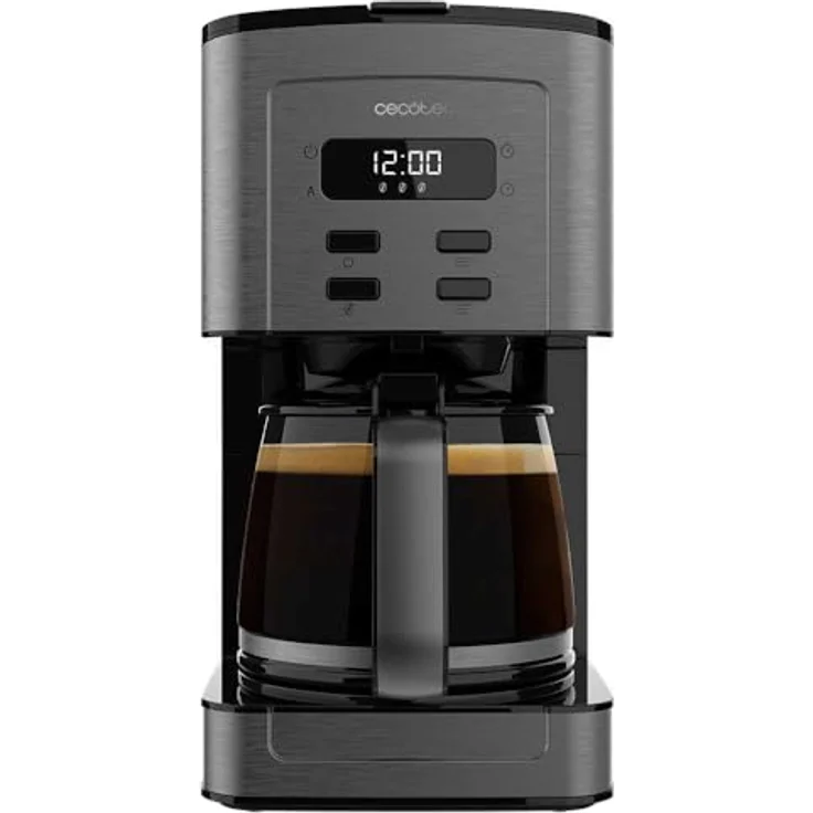 Cecotec Coffee 56 Time, Programmierbare Kaffeemaschine, 800W, Edelstahl, 1,3L für 12 Tassen, LCD-Display, Tropfenschutz, Automatische Abschaltung – Bild 1