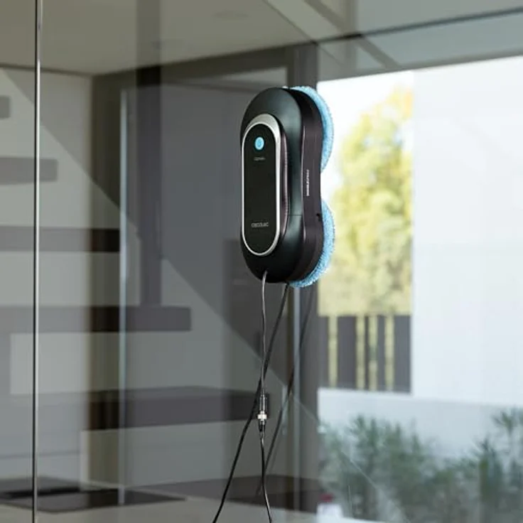 Cecotec Conga Windroid 1090, Fensterputzroboter mit doppeltem Sprühmechanismus und App-Steuerung, Schwarz – Bild 11