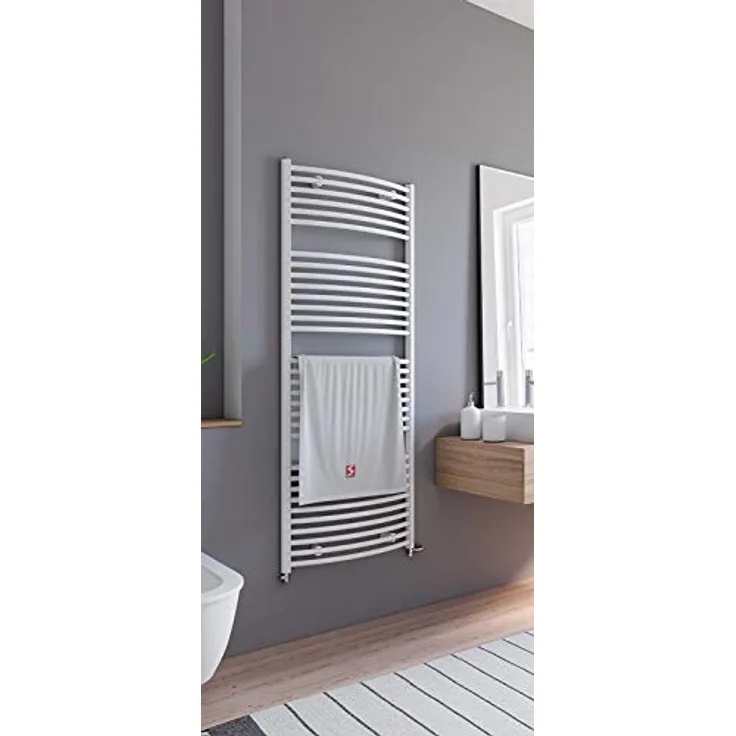 Schulte Badheizkörper Europa, 153 x 60 cm, 823 Watt Leistung, alpinweiß, mit Handtuchhalter-Funktion