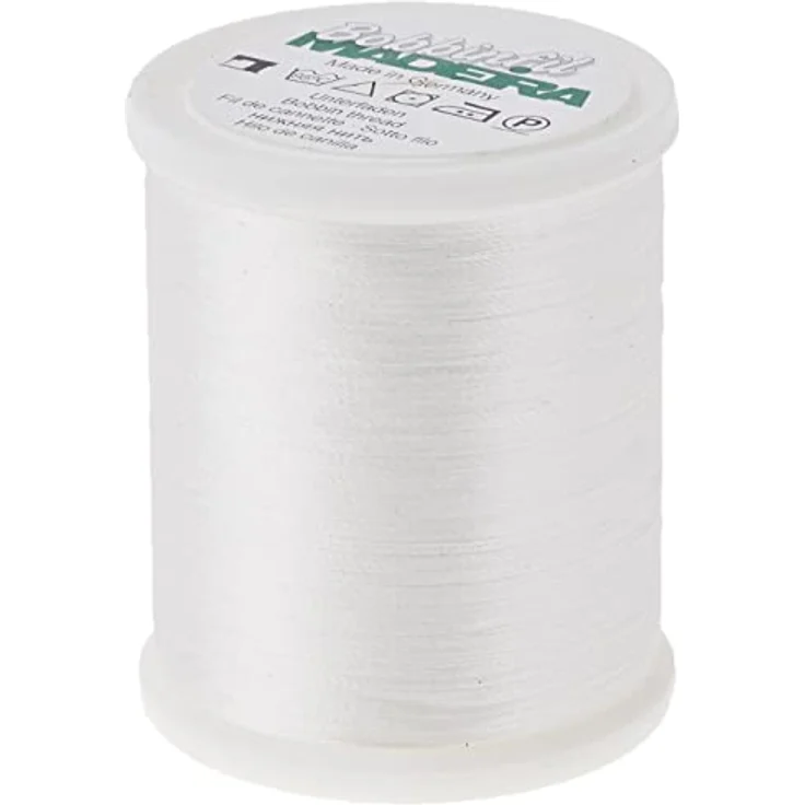 MADEIRA Nähgarn 100% Polyester 1001 1000m Nähmaschine, weiß – Bild 2