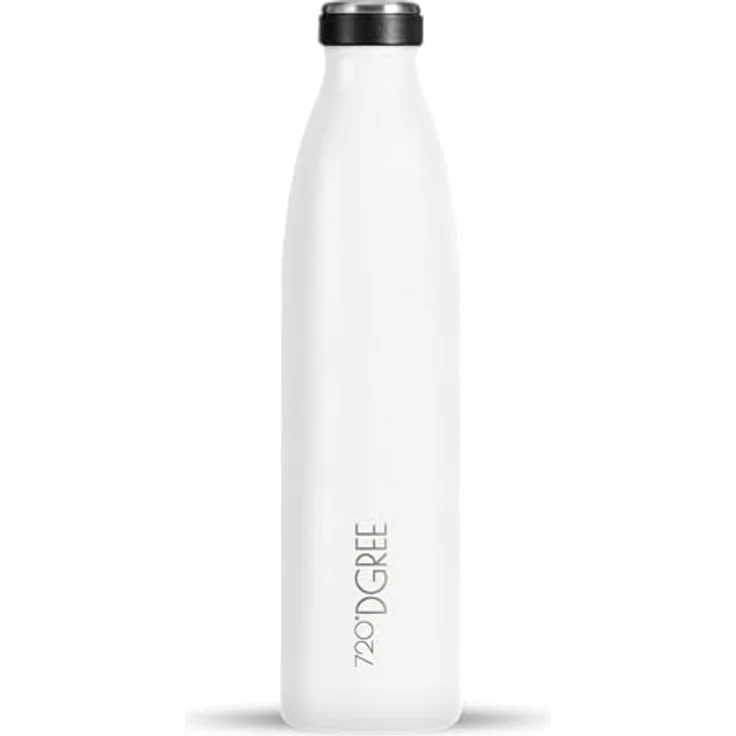720°DGREE Edelstahl Trinkflasche “milkyBottle”, 1L, BPA-frei, auslaufsicher, kohlensäuregeeignet, Thermosflasche für Sport und Outdoor – Bild 1