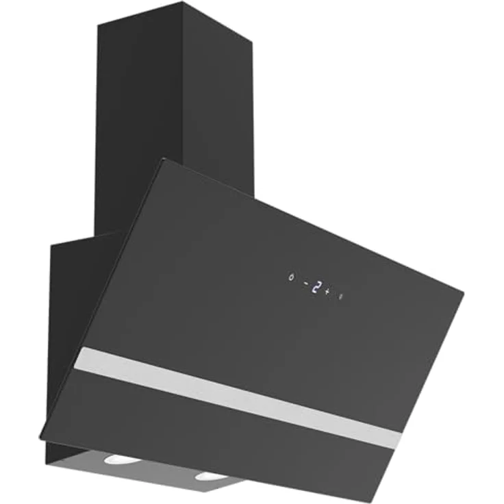 Respekta Schräghaube Hera CH24190S-20, 90 cm Dunstabzugshaube schwarz, Energieeffizienzklasse A++, Brushless Motor, 9 Leistungsstufen, Touch Control, LED-Beleuchtung, Abluft und Umluft – Bild 2