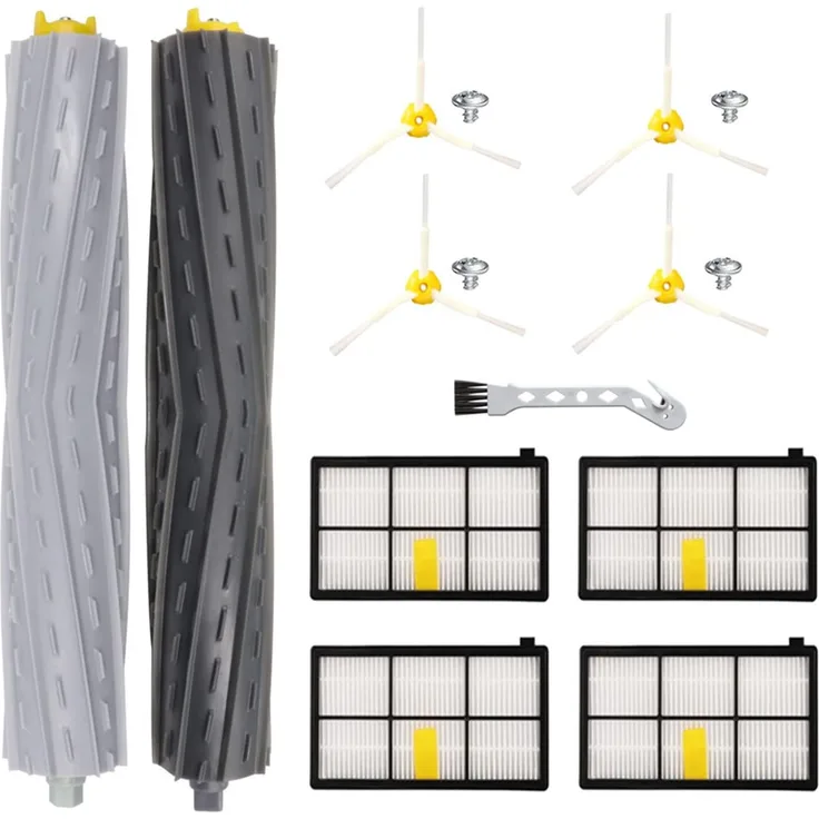 MSM Saugroboter Zubehör-Set, Ersatzteile Bürsten und Filter für iRobot Roomba 800 900 Serie, passend für Modelle 860, 865, 866, 870, 871, 875, 876, 880, 886, 896, 960, 966, 971, 976, 980, 981