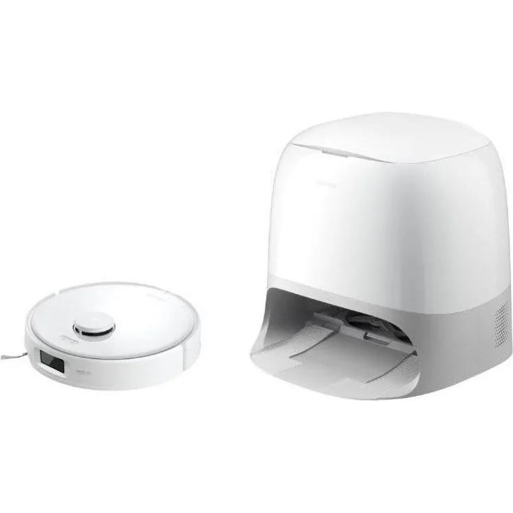 Roborock Qrevo Curv 5A1, Staubsauger Roboter mit 18.500 Pa Saugkraft, FlexiArm Randwischsystem und Multifunktions-Dock 3.0, Weiss